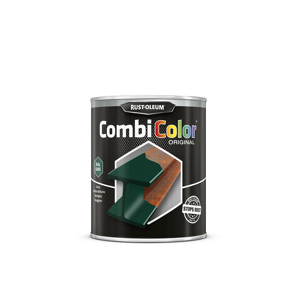 Primaire de protection antirouille et finition CombiColor Original vert mousse RAL 6005 pot 750 ml RUST-OLEUM 7337.0.75