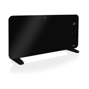 Chauffage à panneau rayonnant intelligent 2000 W - verre noir et contrôle Wi-Fi