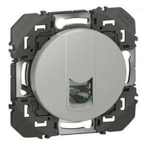 Prise blindée RJ45 LEGRAND cat6 STP dooxie finition alu