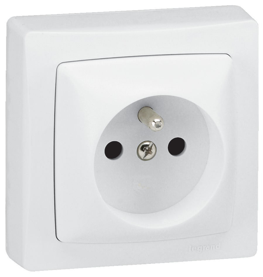 Prise de courant 2 x 2P+T ASL à borne automatique en saillie LEGRAND 086076