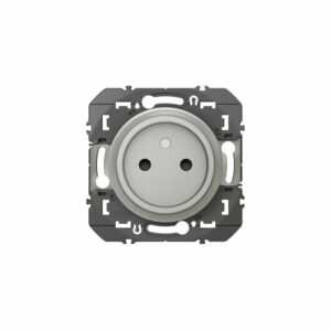 Prise de courant LEGRAND Dooxie 2P à puits 16A aluminium