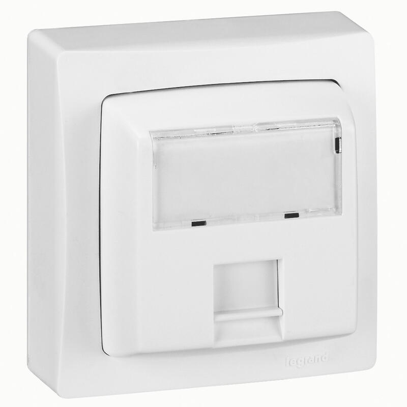 Prise RJ45 ASL FTP saillie blanc catégorie 6 LEGRAND 086047