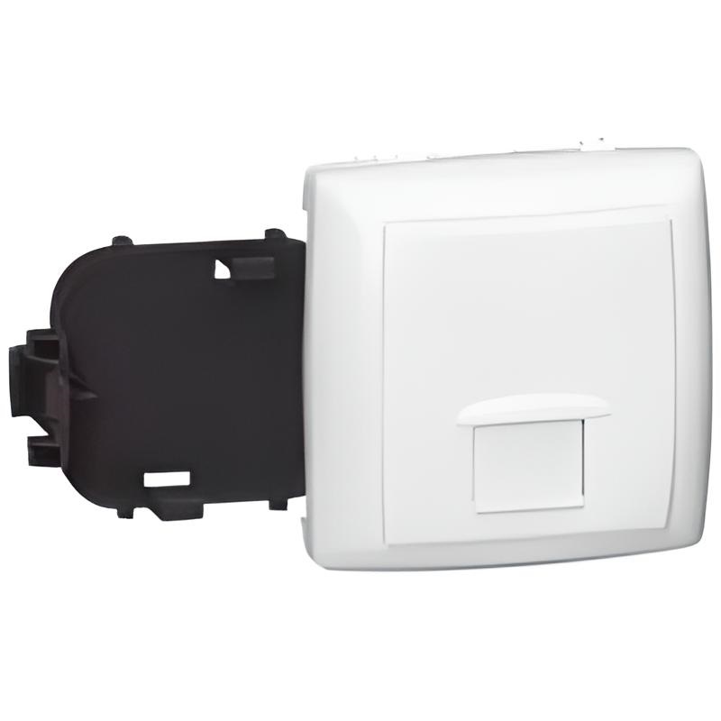 Prise RJ45 ASL numéris et internet 8 contacts blanc LEGRAND 086133
