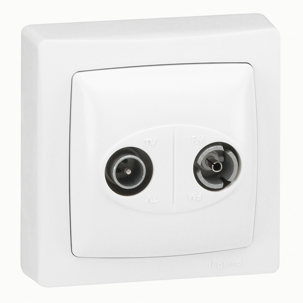 Prise TV/FM ASL 860 MHz blanc LEGRAND 086045