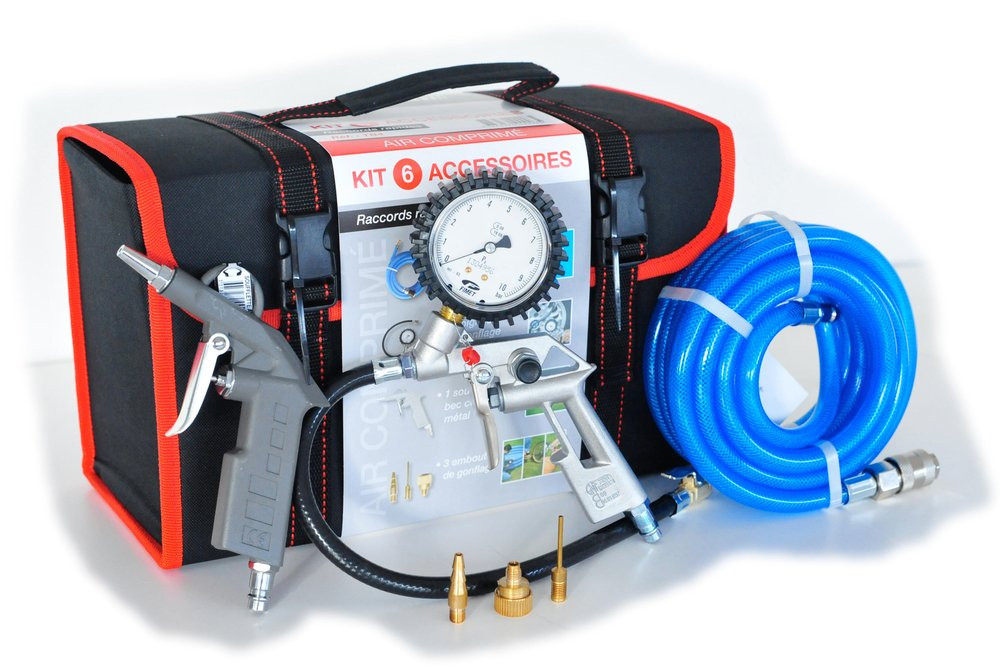 Kit valisette 6 accessoires air comprimé PRODIF