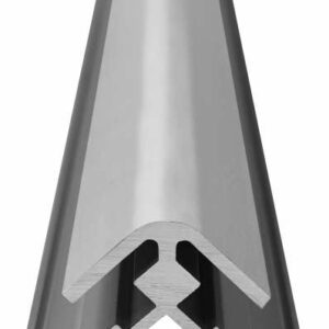 Profilé liaison angle Vipanel 90° extérieur argent mat ROTH 1420000326