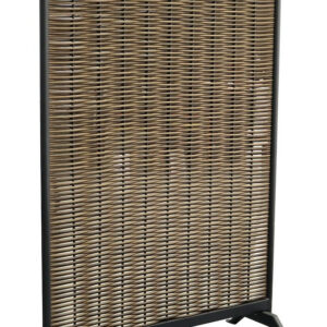 Claustra - MUSE - Graphite - Aluminium époxy / Wicker rond
