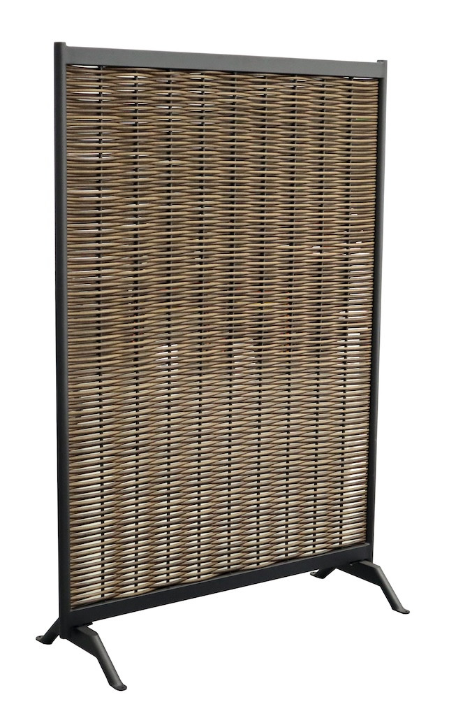 Claustra - MUSE - Graphite - Aluminium époxy / Wicker rond