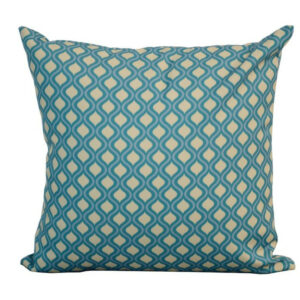 Coussin déhoussable exterieur décor Motif Graphique rond vert 45 x 45 cm