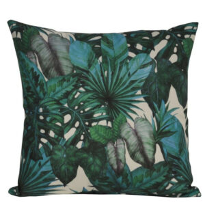 Coussin déhoussable exterieur décor Motif Imprimé jungle 45 x 45 cm