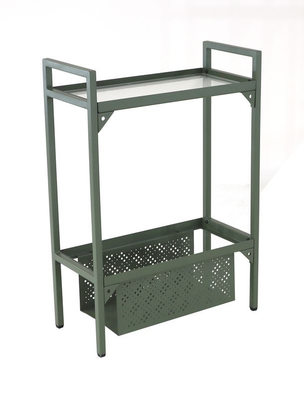 Etagère Balcon en acier à 1 niveau - 102 x 24 x 75 cm - vert