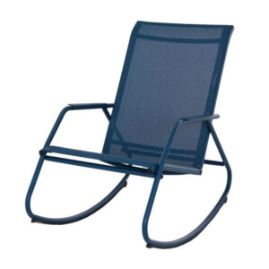 Fauteuil basculant de jardin Noa Rocking - bleu/bleu 61 x 90 x 100 cm