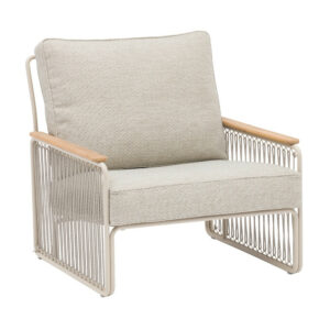 Fauteuil lounge RIVA - Blanc