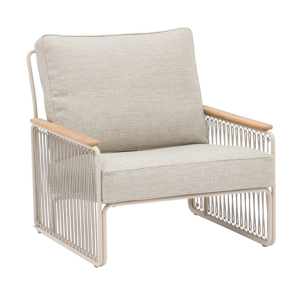 Fauteuil lounge RIVA - Blanc