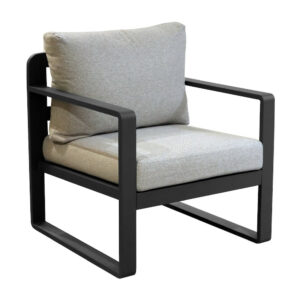 Fauteuil sofa - MOJITO II - Aluminium époxy - Graphite/Gris
