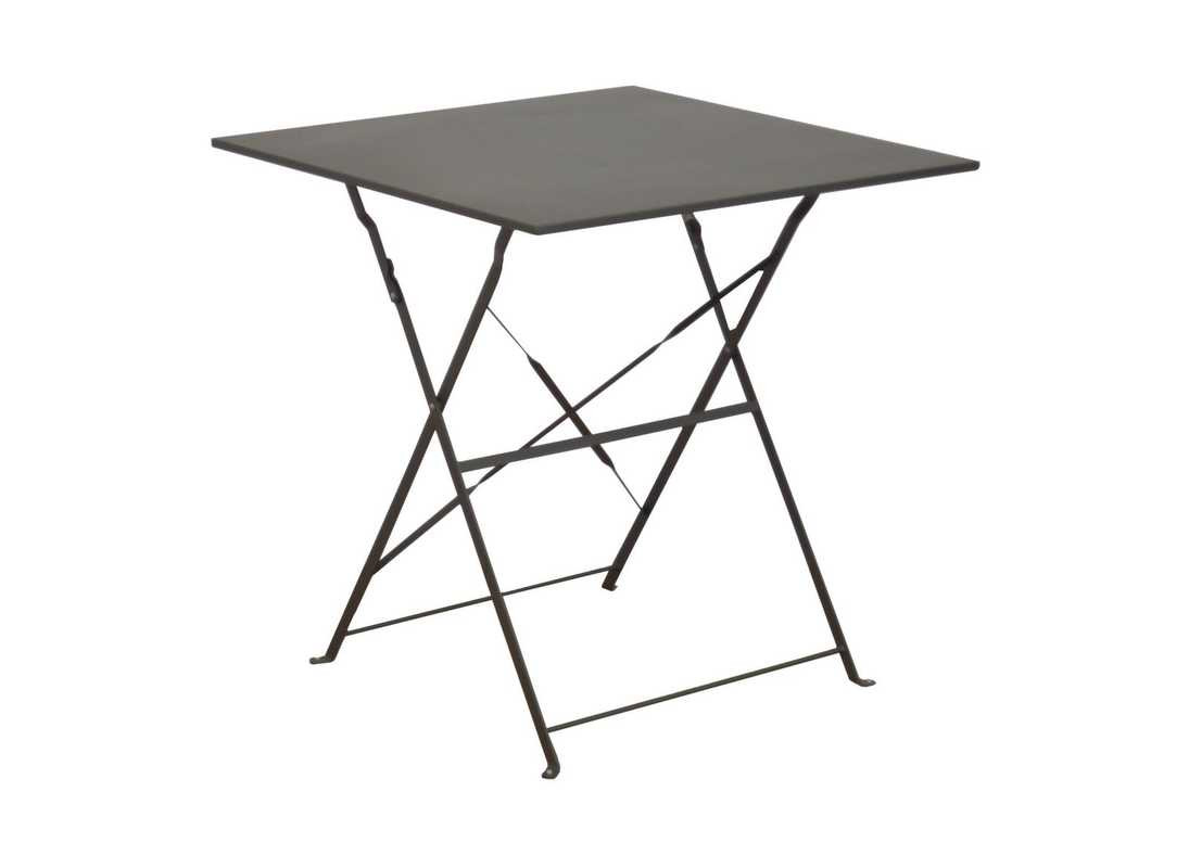 Guéridon Cuba carré - 70 x 70 cm - gris