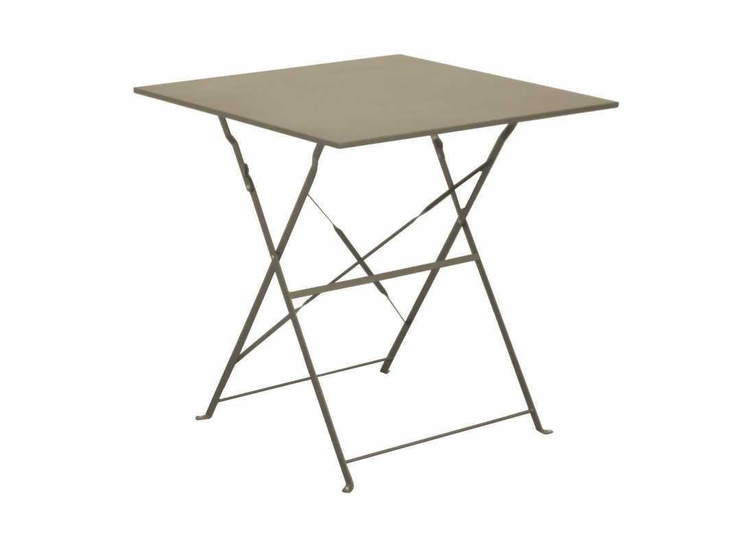 Guéridon Cuba carré - 70 x 70 cm - mastic