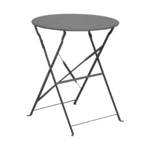 Guéridon Cuba rond - 60 cm de diamètre - gris