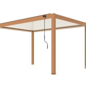 Pergola Bioclimatique Mira 3x4 - Aluminium - Heat et Crème - Solaire