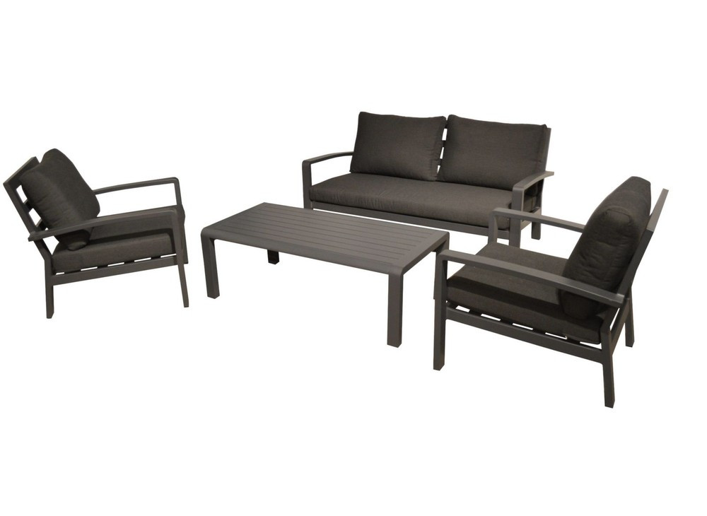 Salon de détente Matéo - graphite (set complet)