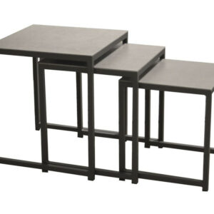 Table basse de jardin Gigogne lot de 3 - grey