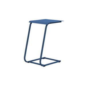 Table basse de jardin Violette II en acier 35 x 52 x 48 cm - bleu