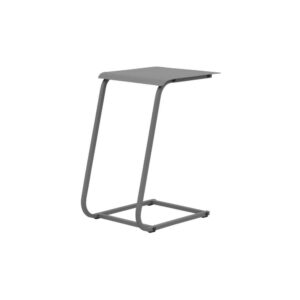 Table basse de jardin Violette II en acier 35 x 52 x 48 cm - gris