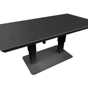 Table basse élévatrice COLOMBO 150 x 80 x 43/69 cm - Aluminium époxy graphite / Céramique KEDRA New Black