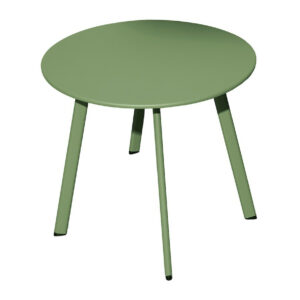 Table basse - MASSAÏ - Acier époxy - Ø60 cm - Amande