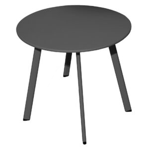 Table basse - MASSAÏ - Acier époxy - Ø60 cm - Graphite