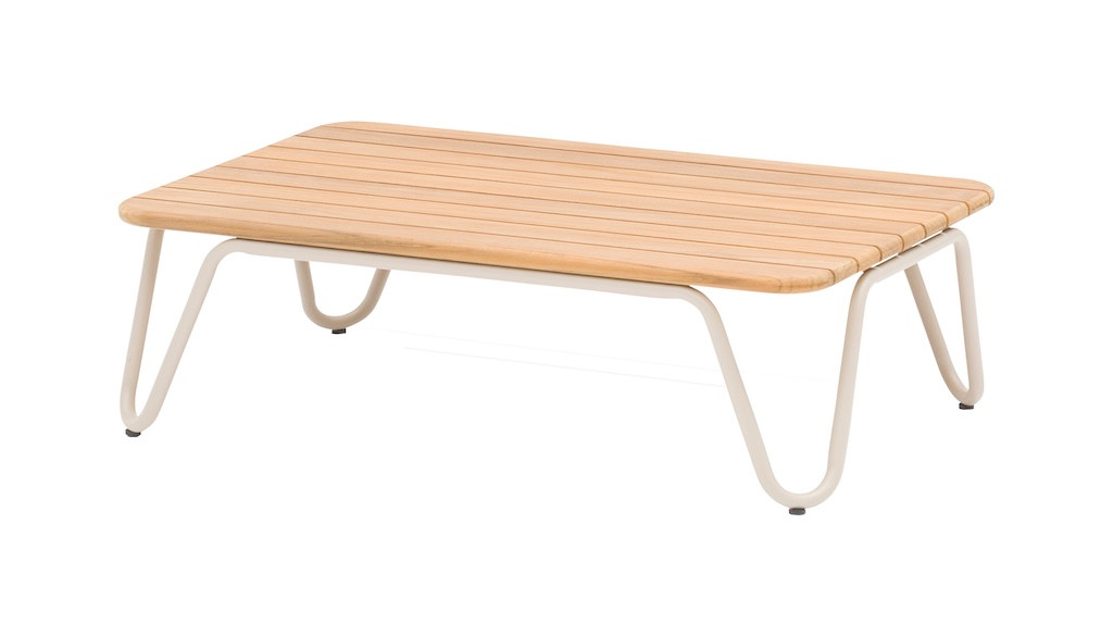 Table basse RIVA - Blanc Teck