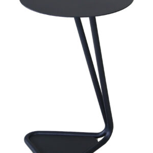 Table basse ronde en aluminium et acier - EZE Ø 40 x H 60 - Coloris graphite