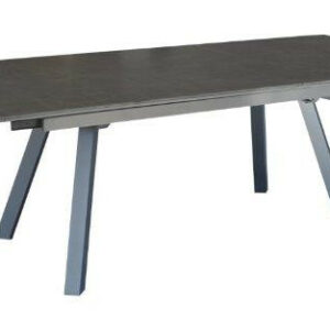 Table de jardin extensible Agra en aluminium/HPL - 150/200/250 x 90 cm - épaisseur lames 5 mm - graphite