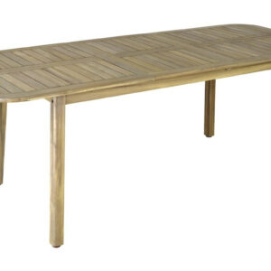 Table de jardin extensible en acacia FSC - MONACO 160/210 x 90 - Allonge papillon