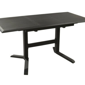 Table de jardin rectangulaire extensible Sotta en aluminium - graphite 110/150 cm