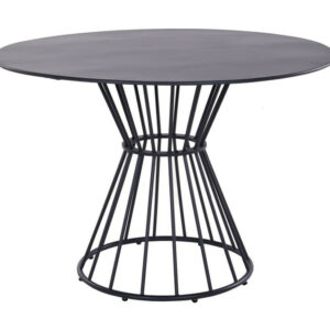 Table de jardin ronde Holland en acier - anthracite - 110 cm