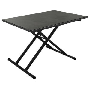 Table élévatrice - PUMP - Aluminium époxy graphite - Plateau céramique - 120 x 75 cm