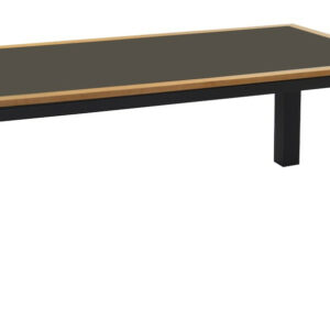 Table TORINO TECK 232 x 102 cm - Aluminium graphite / Céramique KEDRA Black Boréal
