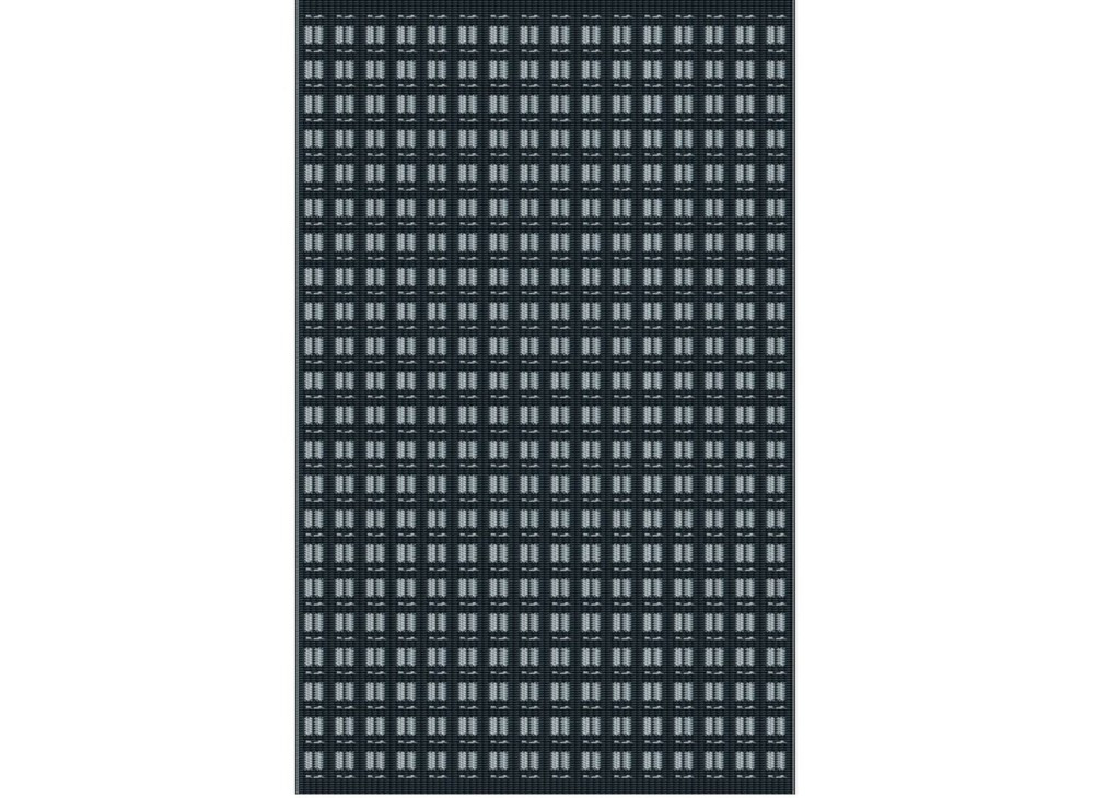 Tapis d’extérieur pour salon détente ou repas blanc/graphite 240 x 150 cm