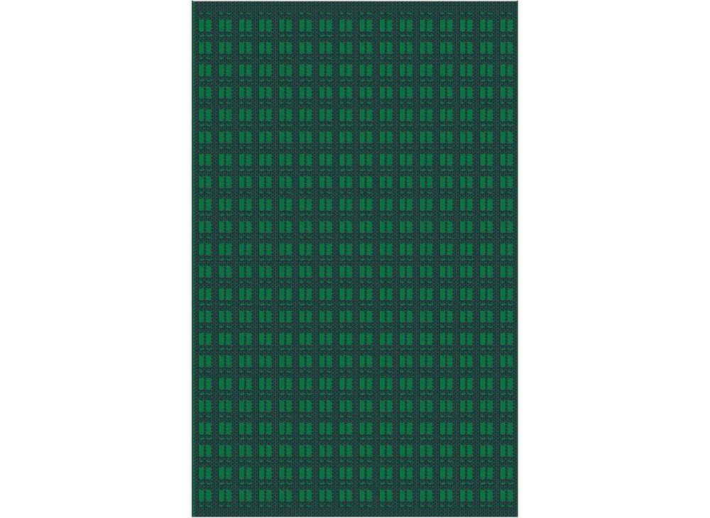 Tapis d’extérieur pour salon détente ou repas vert/graphite 240 x 150 cm