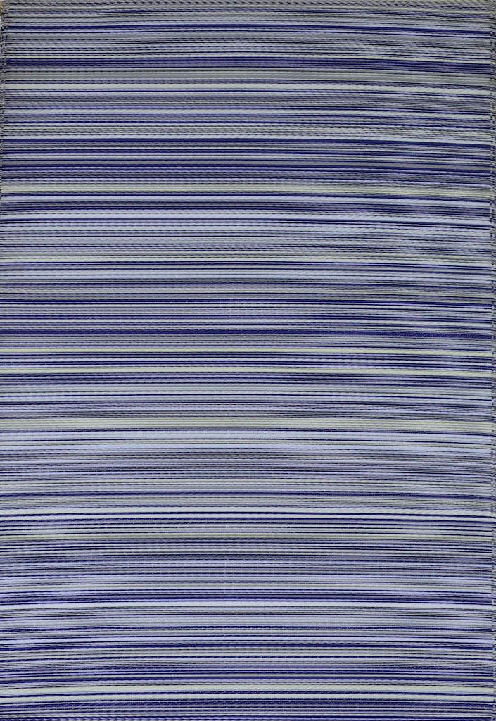 Tapis extérieur polypropylène recyclé 120 x 180 cm - Havane Bleu