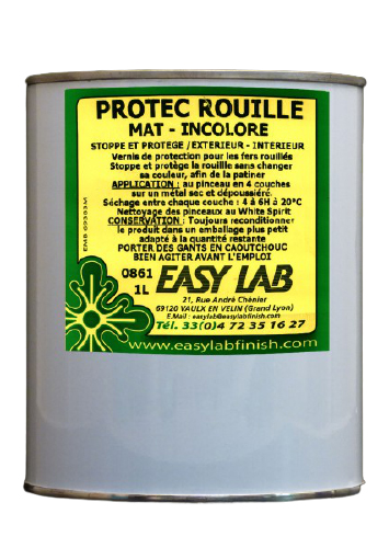 Protec rouille vernis 0861 pot 1 L EASY LAB 0861-1