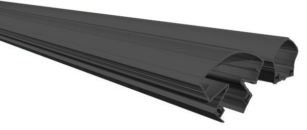 Protection anti-pince doigts Euro Pare Doigt Plus longueur 198cm joints 90 et 90 mm noir ELLEN 805404198