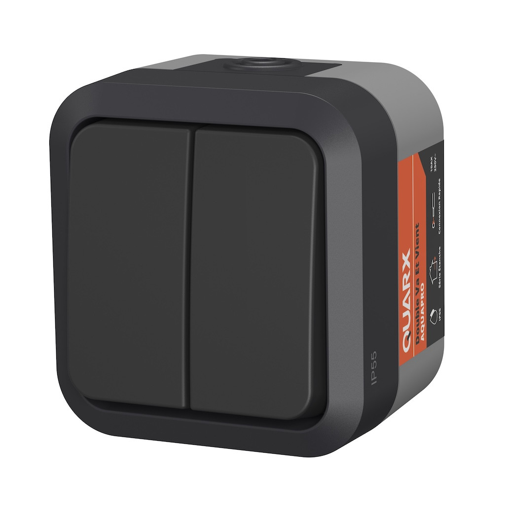 Double Va et Vient extérieur IP55 - Aquapro