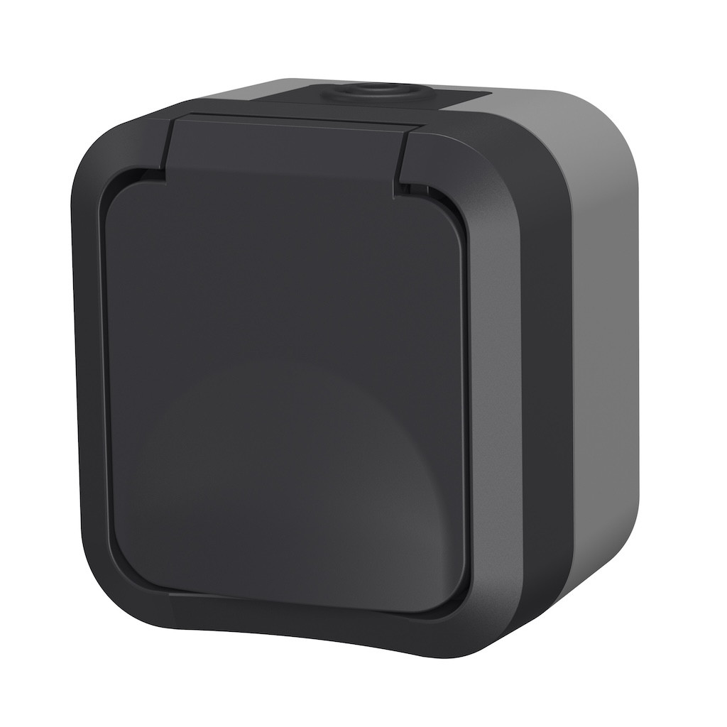 Prise 2P+T 16A extérieur IP55 - Aquapro