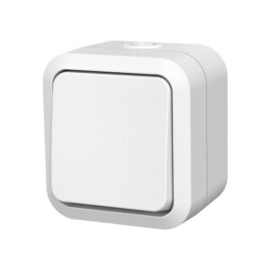 Va-et-vient étanche blanc IP55 - connexion automatique 250 V