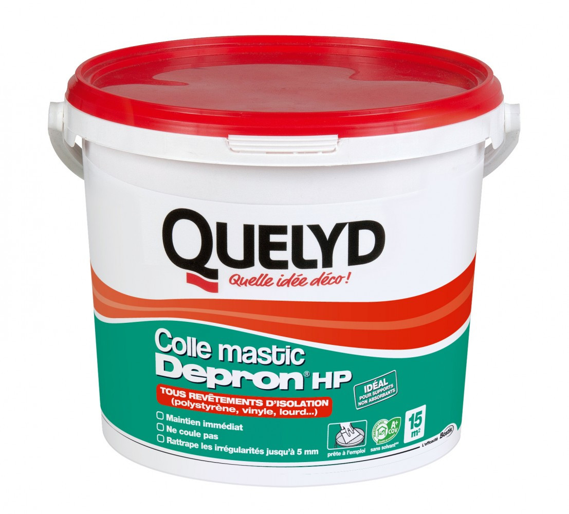 Colle mastic pour matériaux isolants QUELYD, 6 kg