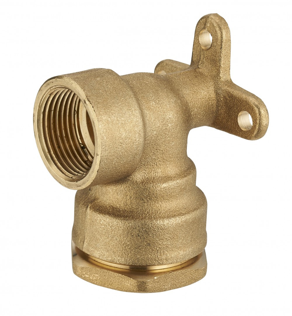 Coude applique F1/2 à compression laiton D.20 pour tube en polyéthylène