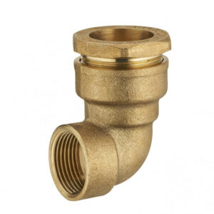 Coude F à compression laiton D.20 pour tube en polyéthylène