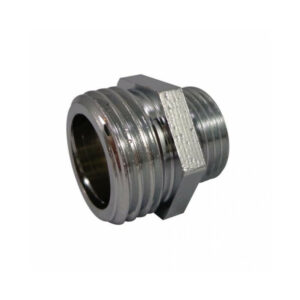 Mamelon réduit double mâle laiton chromé - à visser - 245 - pour tube cuivre